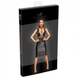 Noir Handmade Inserts - Abito, Lungo, Cerniera, Nero, Taglia XL