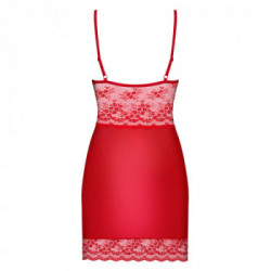 Obsessive Lovica - Miniabito, Rosso, Pizzo, Seducente, Taglia 2XL