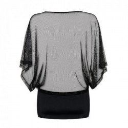 Obsessive Punker - Miniabito, Rete, Nero, Sensuale, Taglia L-XL