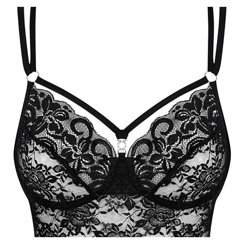 Obsessive Dress - Miniabito, Nero, Pizzo,...