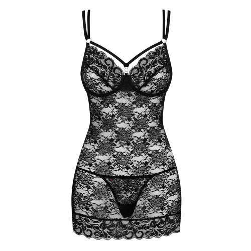 Obsessive Dress - Miniabito, Nero, Pizzo,...