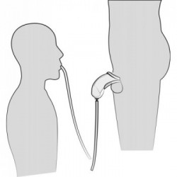 You2Toys Piss Play Sleeve - Guaina per Pene con Tubo per Urina