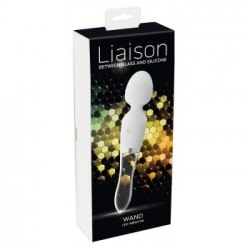 Liaison Wand LED - Massaggiatore LED in Vetro, 10 MOD di Vibrazione, Ricaricabile