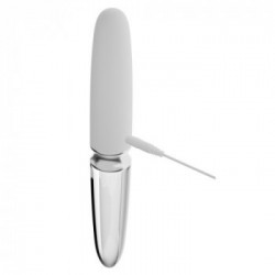 Liaison Straight LED - Vibratore Led in Vetro, 10 MOD di Vibrazione, Ricaricabile