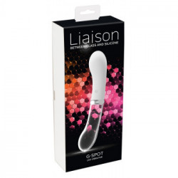 Liaison G-Spot LED - Vibratore Punto G in Vetro, 10 MOD di Vibrazione, Ricaricabile