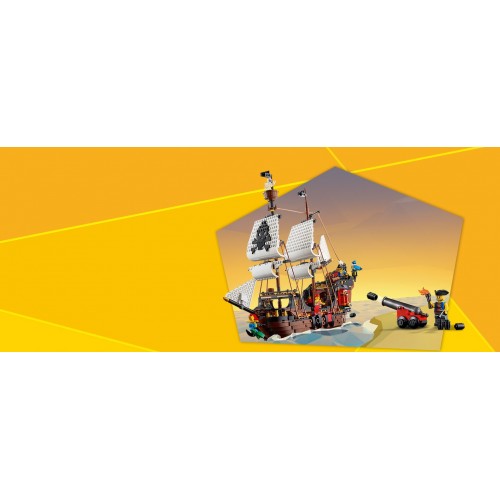 Lego Creator 3-in-1 31109 - Galeone dei pirati