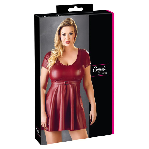 Cottelli Curves Buckle - Abito, Rosso,...