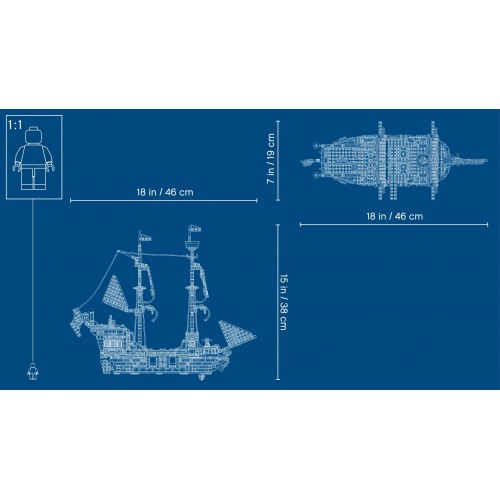 Lego Creator 3-in-1 31109 - Galeone dei pirati