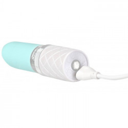 Pillow Talk Lusty Teal - Vibratore Mini, Turchese, Ricaricabile