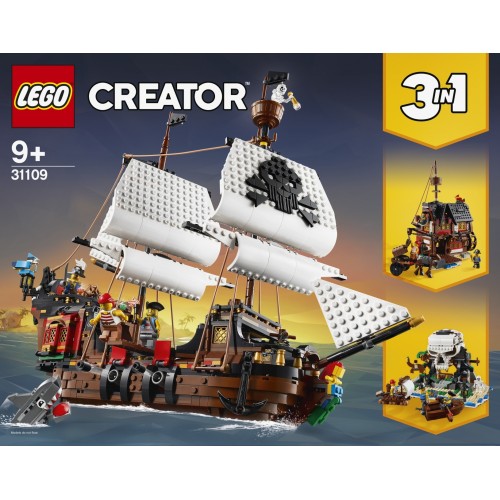 Lego Creator 3-in-1 31109 - Galeone dei pirati