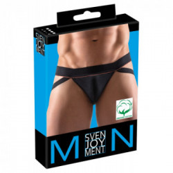 Svenjoyment Men's Jock - Slip, Uomo, Elasticizzato, Nero, Taglia XL