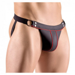 Svenjoyment Men's Jock String - Slip, Uomo, Eccitante, Nero, Taglia S-M