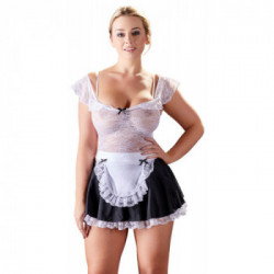 Cottelli Costumes Maid's - Vestito da Colf, Pizzo Bianco, Sensuale, Taglia XL