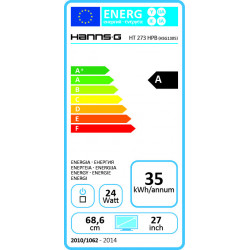 Hannspree HT 273 HPB monitor touch screen 68,6 cm (27") 1920 x 1080 Pixel Nero Multi-touch Da tavolo