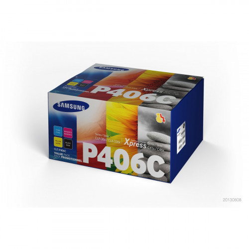 Samsung CLT-P406C Originale Nero, Ciano,...