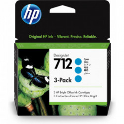 HP 712 Originale Ciano 3 pezzo(i)