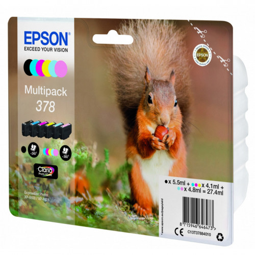 Epson Squirrel Multipack 6-colours 378 Claria...