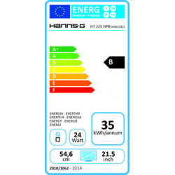 Hannspree HT 225 HPA 54,6 cm (21.5") 1920 x 1080 Pixel Multi-touch Nero
