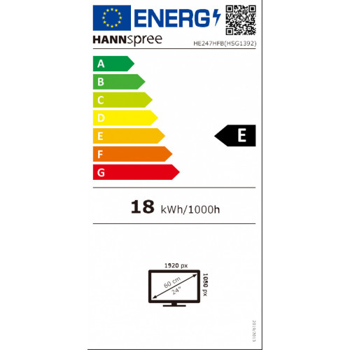Hannspree HE HE247HFB LED display 59,9 cm...