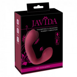 Javida Thumping & Shaking - Vibratore Rabbit Punto G con Movimento Circolare, 10 MOD, Ricaricabile