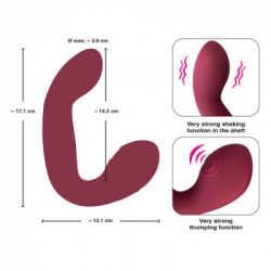 Javida Thumping & Shaking - Vibratore Rabbit Punto G con Movimento Circolare, 10 MOD, Ricaricabile