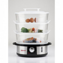 Girmi VP26 pentola a vapore 3 cestello/i Nero, Argento Libera installazione 750 W