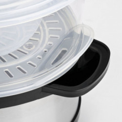 Girmi VP26 pentola a vapore 3 cestello/i Nero, Argento Libera installazione 750 W