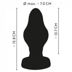 Anos Super Soft Butt - Plug Anale in Silicone, 13.7 cm, Ø max 3.5 cm