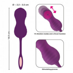 Javida RC Love Balls 2 - Sfere Vaginali a 2 Funzioni, Vibrazione, Funzione Shock, Impermeabili, Ricaricabili