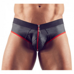 Svenjoyment Men's Jock - Slip, Uomo, Cerniera, Nero, Taglia M