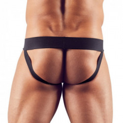 Svenjoyment Men's Jockstrap - Slip, Rete, Cintura, Nero, Taglia 2XL