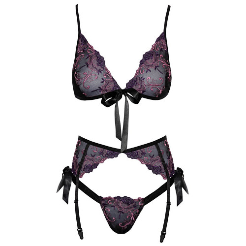 Kissable Floreal Set - Completino Intimo Nero...