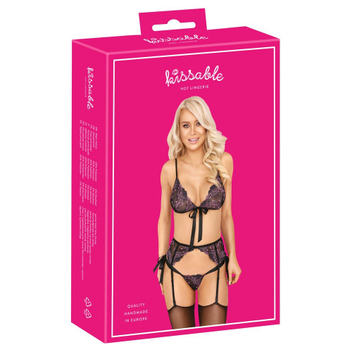 Kissable Floreal Set - Completino Intimo Nero...