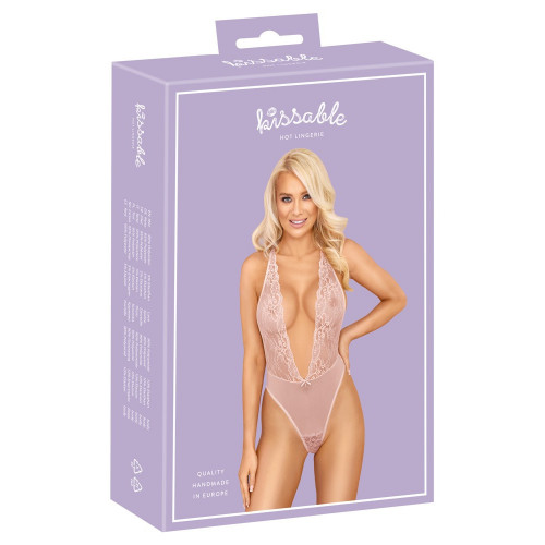 Kissable Extra B - Body Rosa Extra Scollato con...