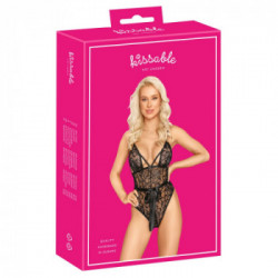 Kissable Delicate Lace - Body in Pizzo Nero, Taglia L-XL