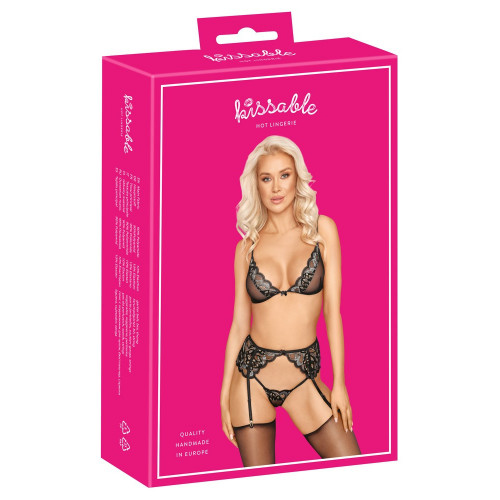 Kissable BH Set - Completino Intimo Nero con...