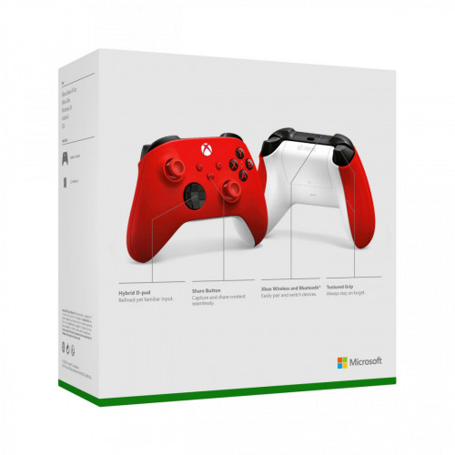 Microsoft Pulse Red Rosso Bluetooth/USB Gamepad...