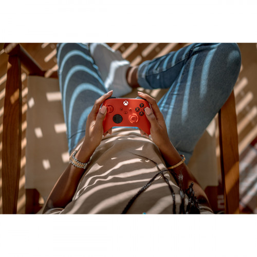 Microsoft Pulse Red Rosso Bluetooth/USB Gamepad...