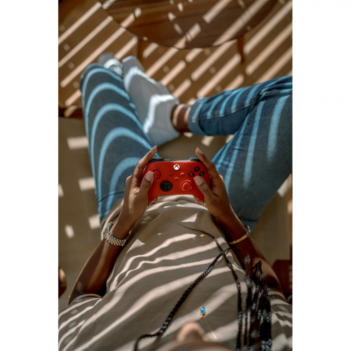 Microsoft Pulse Red Rosso Bluetooth/USB Gamepad...