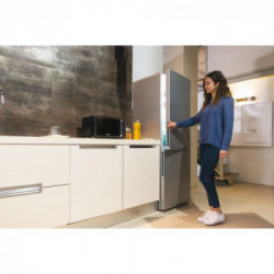 Candy CCE4T618ES frigorifero con congelatore Libera installazione 341 L E Argento