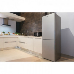 Candy CCE4T618ES frigorifero con congelatore Libera installazione 341 L E Argento