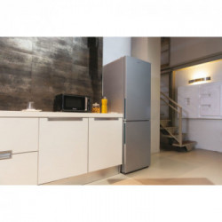 Candy CCE4T618ES frigorifero con congelatore Libera installazione 341 L E Argento