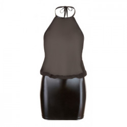 Cottelli Party Chiffon - Miniabito, Portacollo, Schiena Aperta, Nero, Taglia L