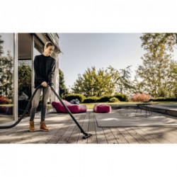 Karcher WD 4 S V-20/5/22 - Aspiratore Solidi e Liquidi, Contenitore Acciaio 20 Lt. Tubo 2,2 mt., 