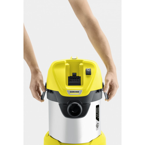 Kärcher WD 3 Battery Premium Nero, Giallo 17 L...
