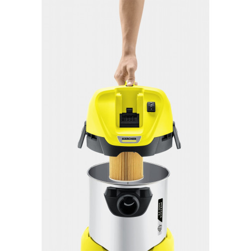 Kärcher WD 3 Battery Premium Nero, Giallo 17 L...