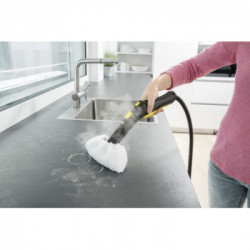 Kärcher SC 2 Deluxe EasyFix Pulitore a vapore cilindrico 1 L 1500 W Nero, Giallo