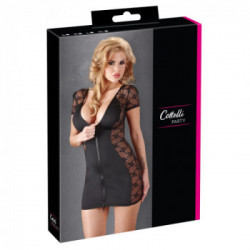 Cottelli Party Dress - Miniabito, Trasparente, Seducente, Nero, Taglia L