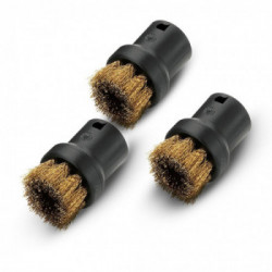 Kärcher 2.863-061.0 - Set Spazzoline Tonde, Compatibile con Modelli SC e SI, 3 Pezzi