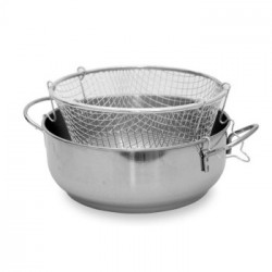 FRIGGITRICE INOX C/CEST.CM.24